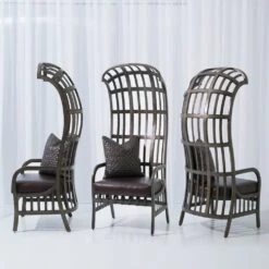 Cascade Chair W/Grey Hair-on-Hide -France and So Furniture 7.20067 1