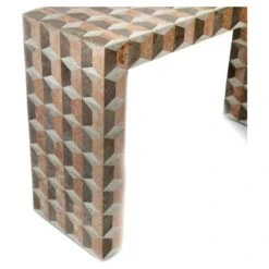 Viterra Console - Rose/Grey -France and So Furniture 71 MIL CNS SAL Milano Console Salmon Side View 5023ef4e f869 4c68 bd33 9a9661b9f9d9