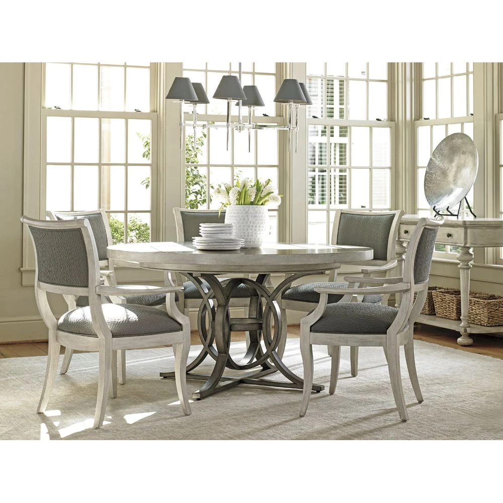 Lexington Calerton Round Dining Table - Oyster 6 Lexington Calerton Round Dining Table - Oyster - Image 6