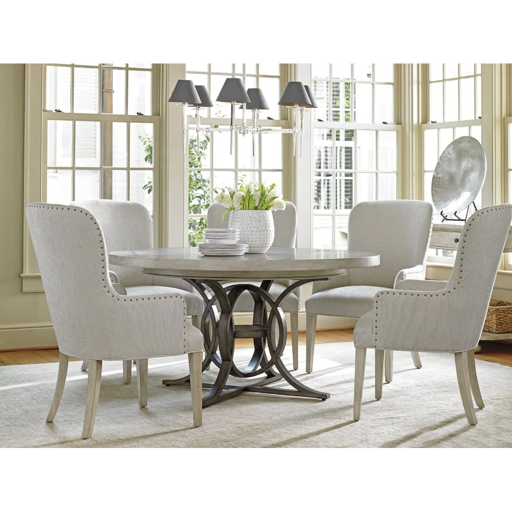 Lexington Calerton Round Dining Table - Oyster 4 Lexington Calerton Round Dining Table - Oyster - Image 4