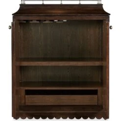 Commerce And Market Dukes Bar Cabinet - Dark Wood -France and So Furniture 7228 50725 85 open straight silo 0a0679de 0d89 4cf6 ba48 df695c4cc4ec