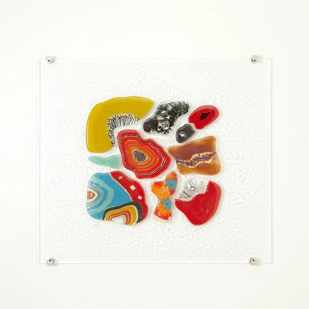 Fused Glass Wall Panel 1 Fused Glass Wall Panel