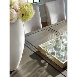 Lexington Chateau Rectangular Dining Table - Platinum -France and So Furniture 732 877 Det 01