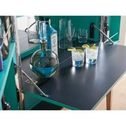 Lexington Cheval Bar Cabinet - Platinum -France and So Furniture 732 961 Det 02