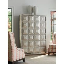Lexington Sanremo Cabinet - Silver Leaf -France and So Furniture 733 975 WS
