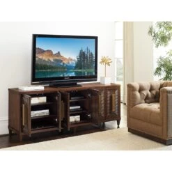 Lexington Modesto Media Console - Montecito -France and So Furniture 740 907 WS Open