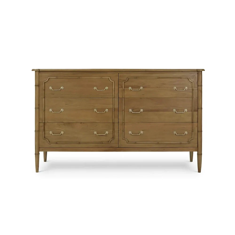 Chelsea Largish 6 Drawer Dresser In Antique French Oak 5 Chelsea Largish 6 Drawer Dresser In Antique French Oak - Image 5