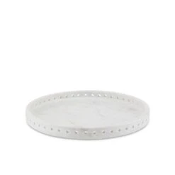 Freya Large White Marble Tray