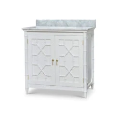 Grosvenor Single Vanity In True White W/ Sink & Marble Top -France and So Furniture 76455trw 5 1 e2ce637d 8b13 4938 9b9c 9e1c756af83f
