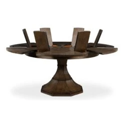 Giselle Round Jupe Extension Dining Table -France and So Furniture 78 167 2 4