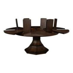 Giselle Round Jupe Extension Dining Table -France and So Furniture 78 167 3 4