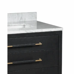 Verona 36" Black Linen Vanity With Rectangular Undermount Sink 11 Verona 36" Black Linen Vanity With Rectangular Undermount Sink -France and So Furniture 8047809e48150ecf4528ea26ef3227cb7007087b