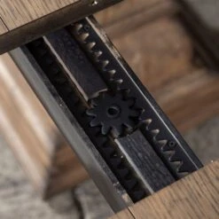 Arcadian Dining Table - Burnished Oak - White Oak Solids -France and So Furniture 8063 43 detail 1