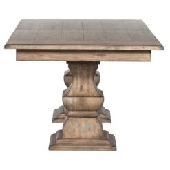 Arcadian Dining Table - Burnished Oak - White Oak Solids -France and So Furniture 8063 43 side 1