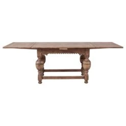 Arcadian Farmhouse Draw Leaf Dining Table - Burnished Oak - White Oak Solids -France and So Furniture 8063 DT mug