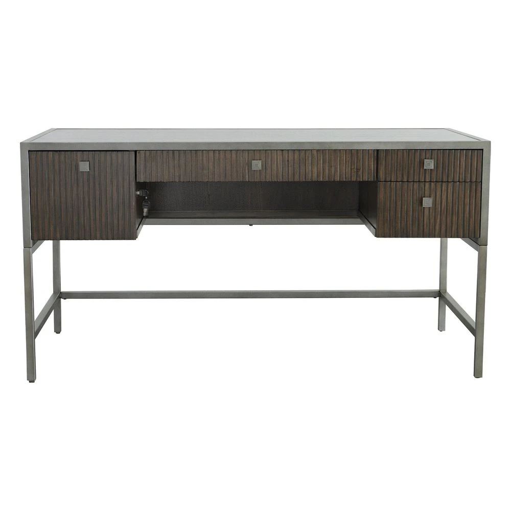 West Camden Writing Desk - Tahitian Pearl - Metal, Walnut Solids 2 West Camden Writing Desk - Tahitian Pearl - Metal, Walnut Solids - Image 2