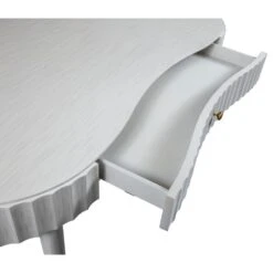East Camden Vanity Desk - Pearl - Metal,Poplar Solids -France and So Furniture 8098 08 opendrawer