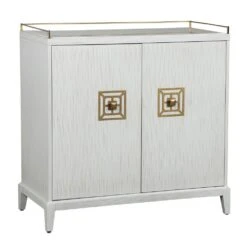 East Camden Bar Cabinet - Pearl - Poplar Solids -France and So Furniture 8098 48