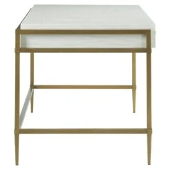 East Camden Writing Desk - Pearl - Poplar Solids -France and So Furniture 8098 81 side 908989882f5706e052c7b75bacbda69a75d60786