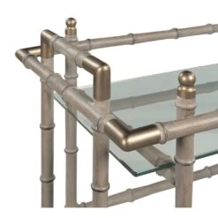 Temperate Grove Bar Cart - Sanibel - White Oak Solids & Veener. Raffia Accents -France and So Furniture 8102 48 detail 020688d9ab66bdc1a79956ea4b3b38ac4e1ff024