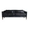 Parisian Leo Sofa Ink Leather 80"