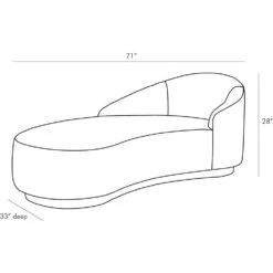 Carver Chaise Sharkskin Velvet Grey Ash, Left Arm - Gray -France and So Furniture 8145.l1 8f95a79b 9357 4768 98c1 7c1e508d3b81