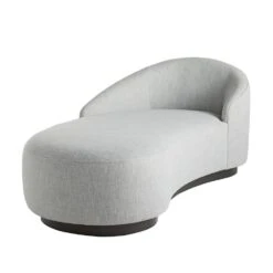 Carver Chaise Iceberg Linen Grey Ash, Left Arm - Gray -France and So Furniture 8146.d2 a451510b c16b 4403 9ad3 7a17c352280d