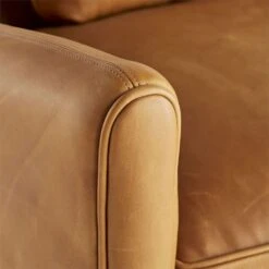 Parisian Leo Sofa Butterscotch Leather -France and So Furniture 8154.d4