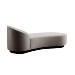 Carver Chaise Sharkskin Velvet Grey Ash Right Arm - Gray -France and So Furniture 8167.d1 1 bb529d42 d260 489a bfed 5e8371e5434e
