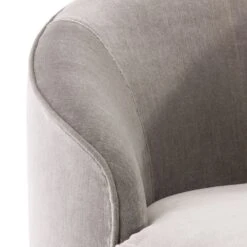 Carver Chaise Sharkskin Velvet Grey Ash Right Arm - Gray -France and So Furniture 8167.d4 767dafcc 8081 4489 92ee 153a58d15c56