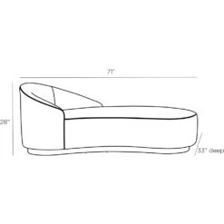 Carver Chaise Sharkskin Velvet Grey Ash Right Arm - Gray -France and So Furniture 8167.l1 94794589 884d 4048 baba ba7e2a36a094