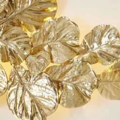 Fiddle Fig Lighted Wall Decor-Brass -France and So Furniture 82587