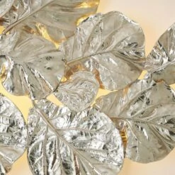 Fiddle Fig Lighted Wall Decor-Nickel -France and So Furniture 82593