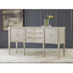 Concave Buffet-Antique Grey