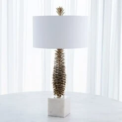 Pinecone Table Lamp-Brass -France and So Furniture 83904