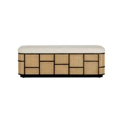 Anisa Black Storage Bench, Trailside Natural Instinct Safari -France and So Furniture 8515807000929c4f103769f217b08b6b13751144