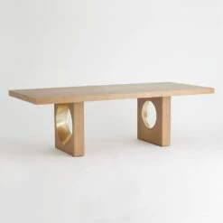 Oculus Dining Table - Nutmeg/Champagne -France and So Furniture 85468 c8d39210 2b1a 4b30 b6fb bd77ac656552