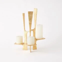 Triune Candleholder - Gold Leaf -France and So Furniture 87934 b03dfc5f 5626 45bc 994f 09183be850c8