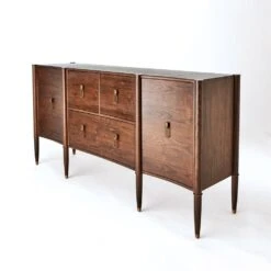 Triple Curve Cabinet-Walnut -France and So Furniture 88711 a75edac1 f763 4139 a145 2ab88440826d