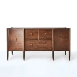 Triple Curve Cabinet-Walnut