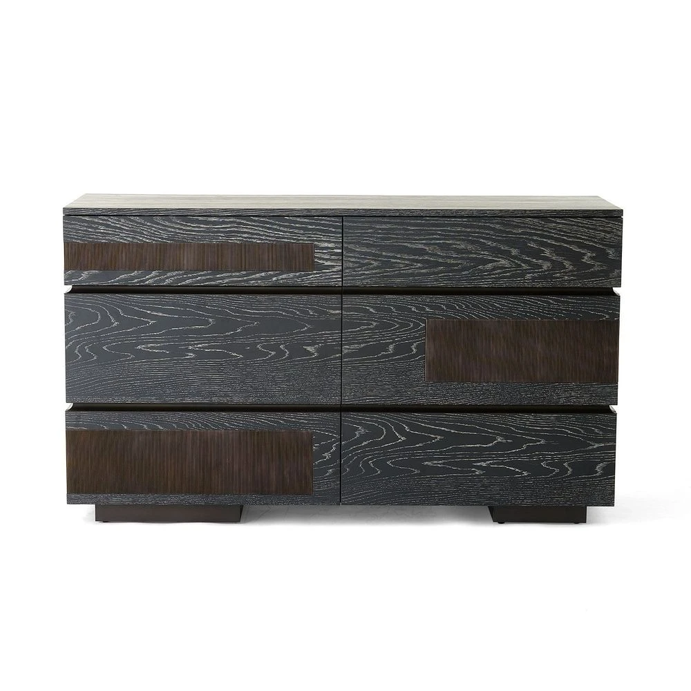 Brazil Dresser-Black Cerused Oak 1 Brazil Dresser-Black Cerused Oak