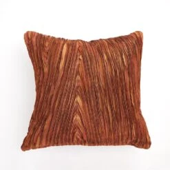 Ribbon Pillow-Rust