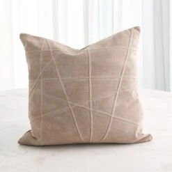 Crossroads Suede Pillow-Taupe -France and So Furniture 89026