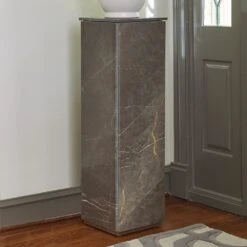 Graffito Marble Pedestal -France and So Furniture 9.92865 1