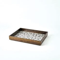 Eggshell Tray - Antique Gold Leaf Small