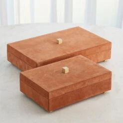 Posh Tray-Rust Suede-Sm -France and So Furniture 90181 eed770b8 6852 4097 8008 86675241f0c7