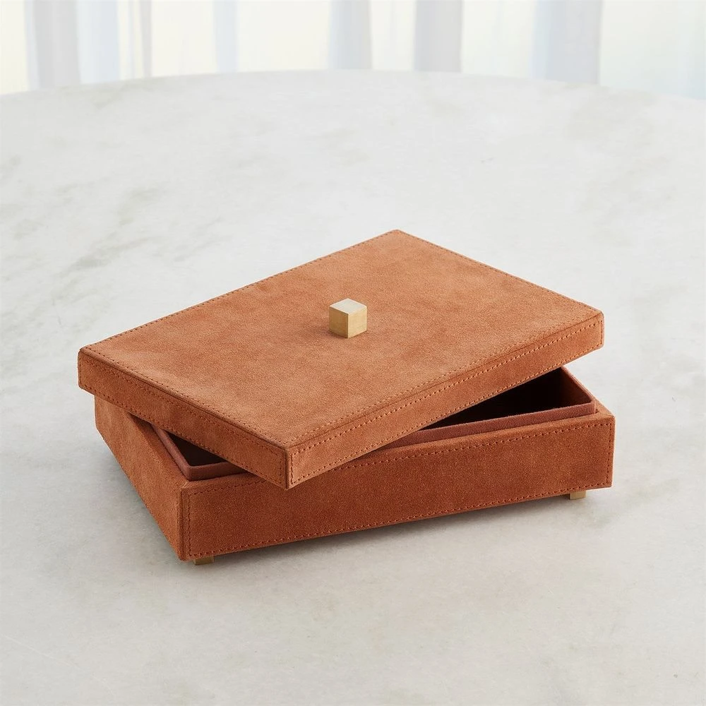 Posh Tray-Rust Suede-Lg 4 Posh Tray-Rust Suede-Lg - Image 4