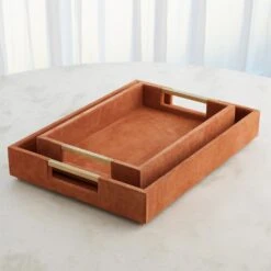 Posh Tray-Rust Suede-Lg 21 Posh Tray-Rust Suede-Lg -France and So Furniture 90186 6d92ca55 0031 404c aa40 98d95f888ad1