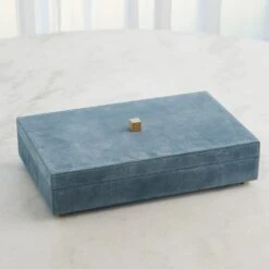 Posh Tray-Dusty Blue Suede-Lg -France and So Furniture 90192 337f3eba 716b 4e5b b9ed 147b08d1f254