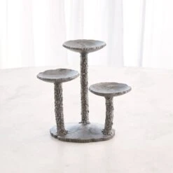 Forest Blossom Candle Holder-Natural Iron -France and So Furniture 90337